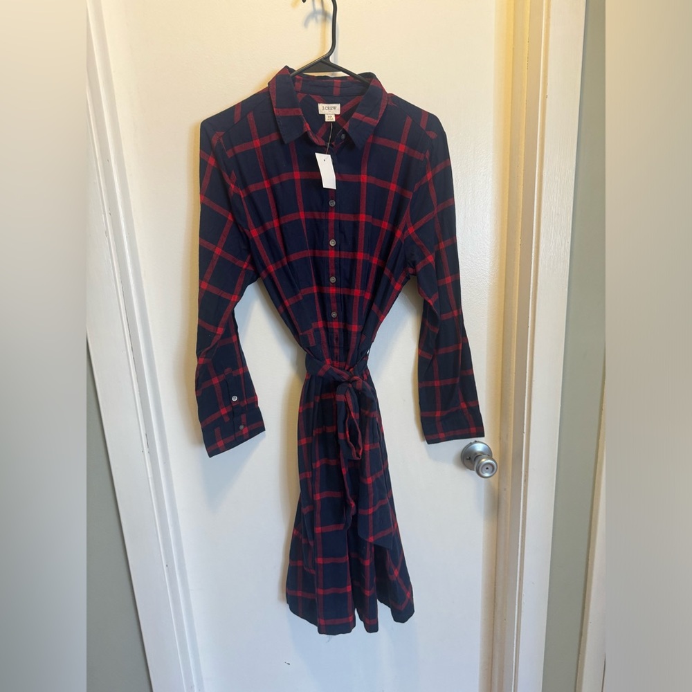 Flannel wrap dress from J.Crew
